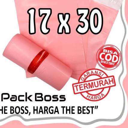 

☎ POLYMAILER 17X30 BABY PINK PREMIUM LANGSUNG PABRIK TEBAL DAN HALUS ✻