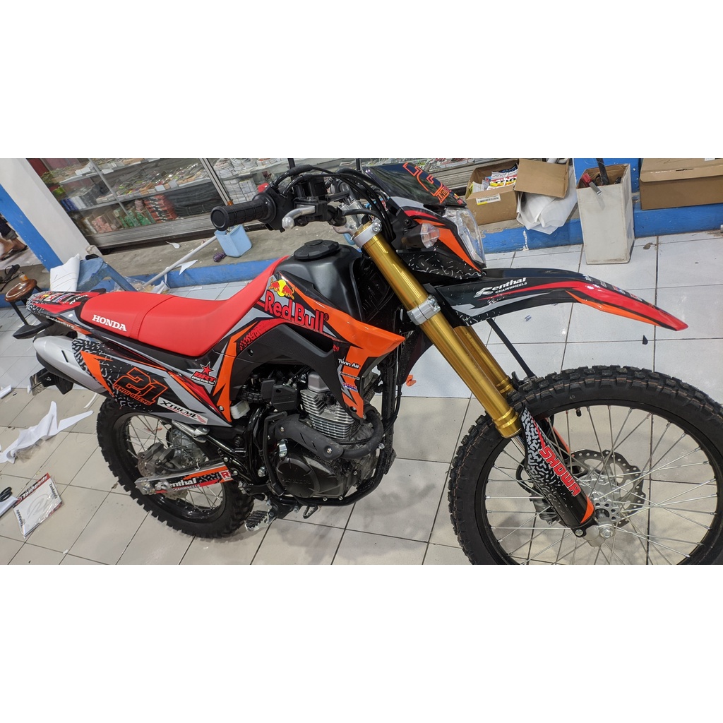 Decal Stiker CRF 150L Full Body DNKZ Orange RedBull Glossy DNKZ