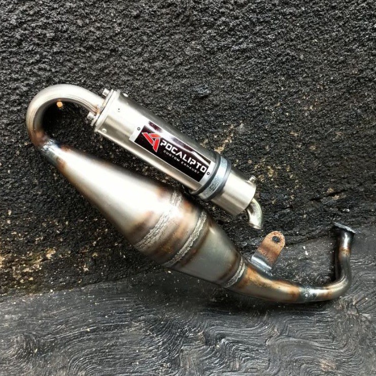 Knalpot Racing Custom Yamaha Glide 100 Sanex CPI Hussar SF50 QJ50