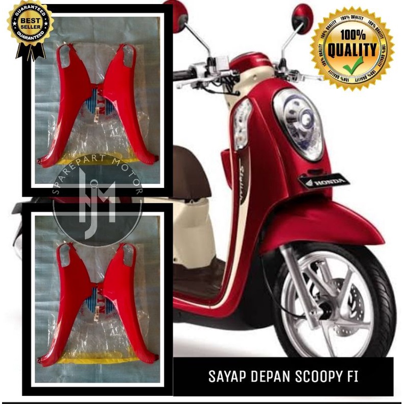 Dek depan cover depan Body sayap depan scoopy fi 2013 2014 2015 2016 Merah