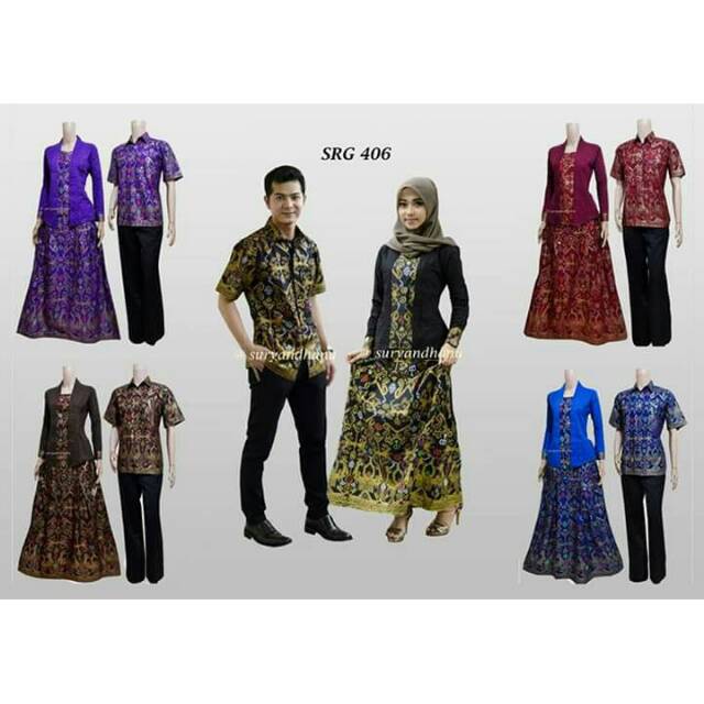 Batik Setelan Rok blus 406