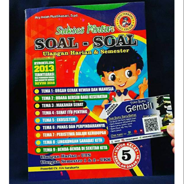 SUKSES PINTAR KELAS 5 SD SOAL SOAL ULANGAN HARIAN SUKSES PINTAR KELAS 5 SD SOAL SOAL ULANGAN HARIAN
