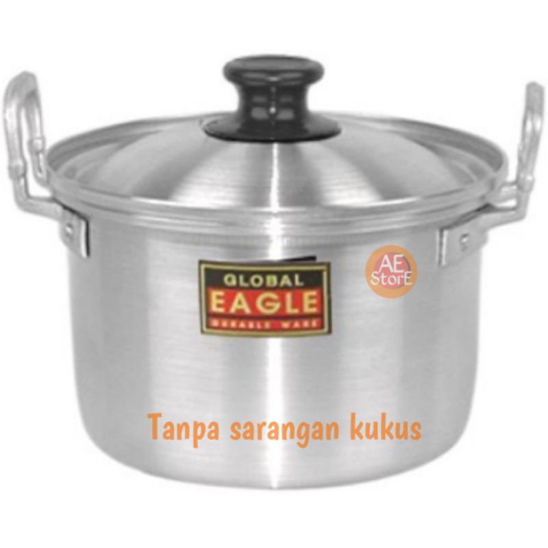 Panci / Dandang (KECIL / MINI) kukus Jawa no 18 20 22 Maspion panci logam jawa / global eagle panci susu mie indomie panci perebus air masak sayur panci tebal alumunium murah Steamer Panci Serbaguna murah dimsum kukusan somay langseng global eagle 16 cm