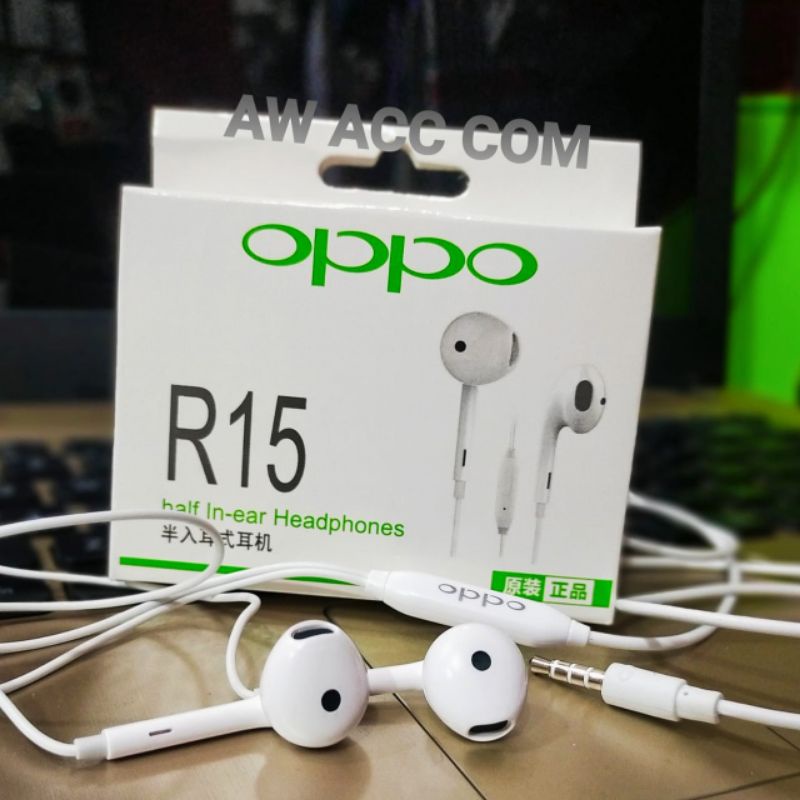 [R15]Headset Oppo Big Super Bass OppoNeo7/Neo 9/A37/A3s/F7/A83 Oppo Series