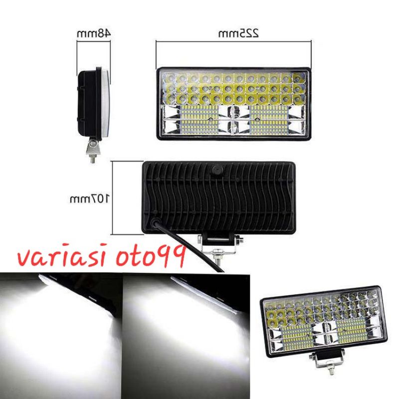 Lampu Tembak Sorot LED Worklight 84 Mata 12V-24V Lampu Sorot Mobil