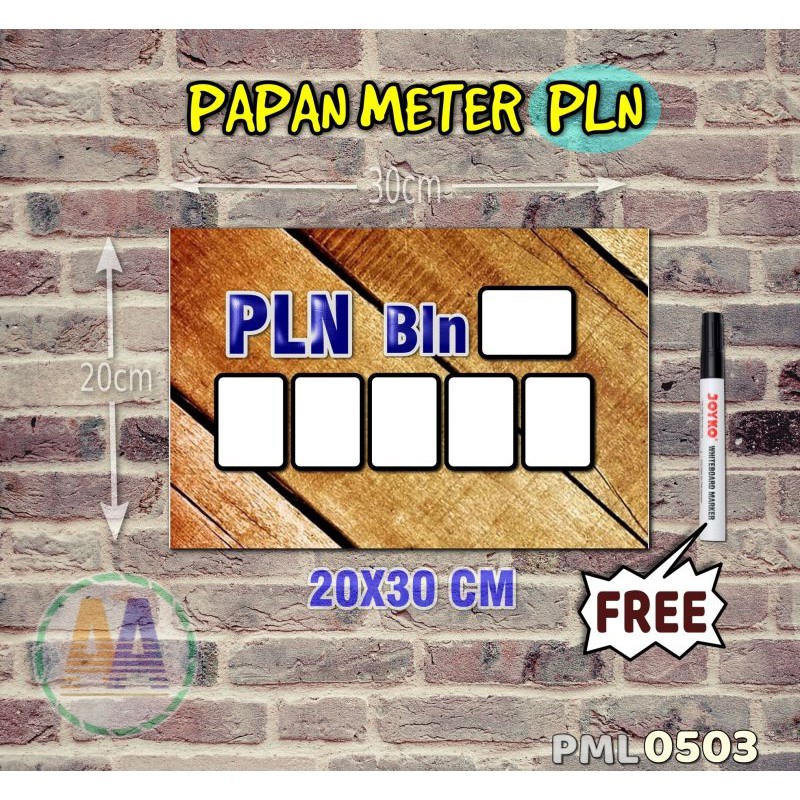 

Papan Meter Listrik PLN PAM motif Unik - Wooden 03 - Toko2A