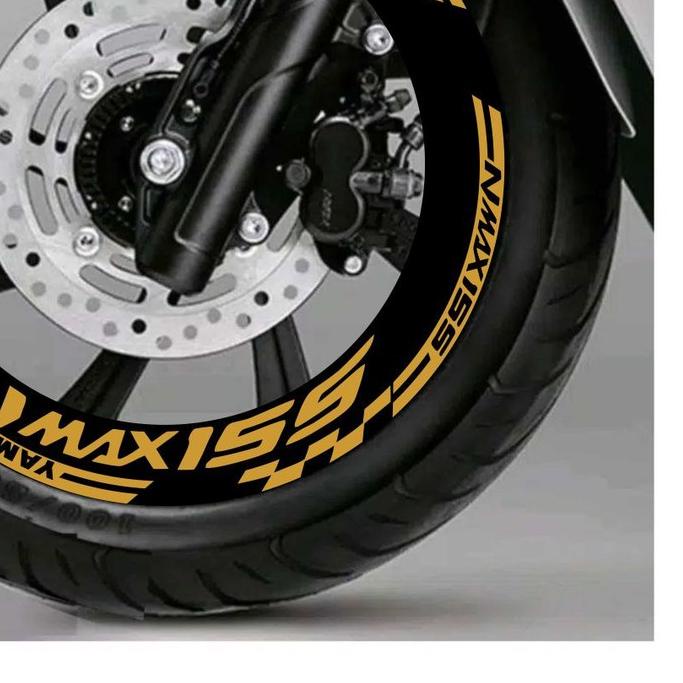☈ STIKER CUTTING pelek ban ALL NEW NMAX 155 2020- 2021 DEPAN BELAKANG ♡