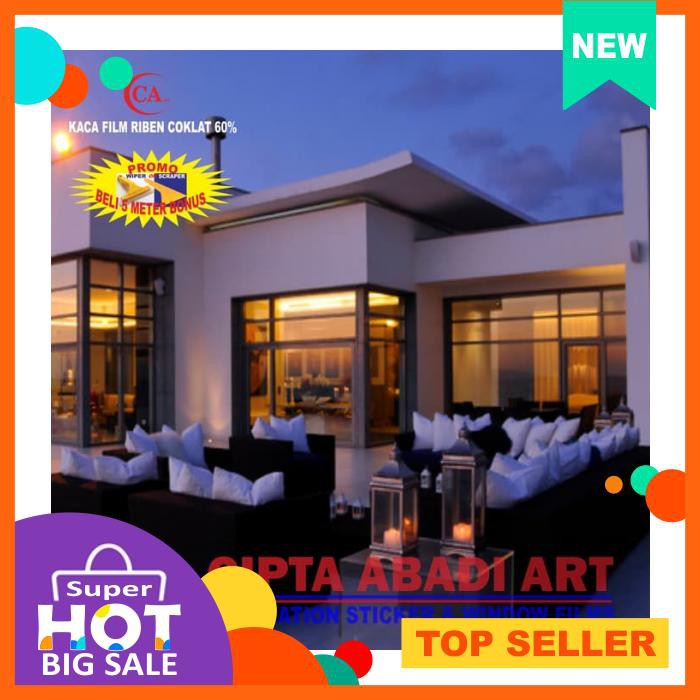 Kaca Film Riben Coklat