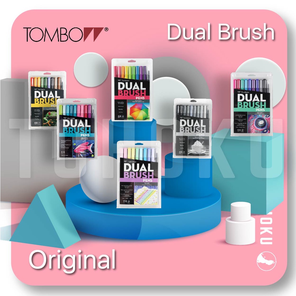 

[Original] Tombow Dual Brush Pen Set 10 Colors