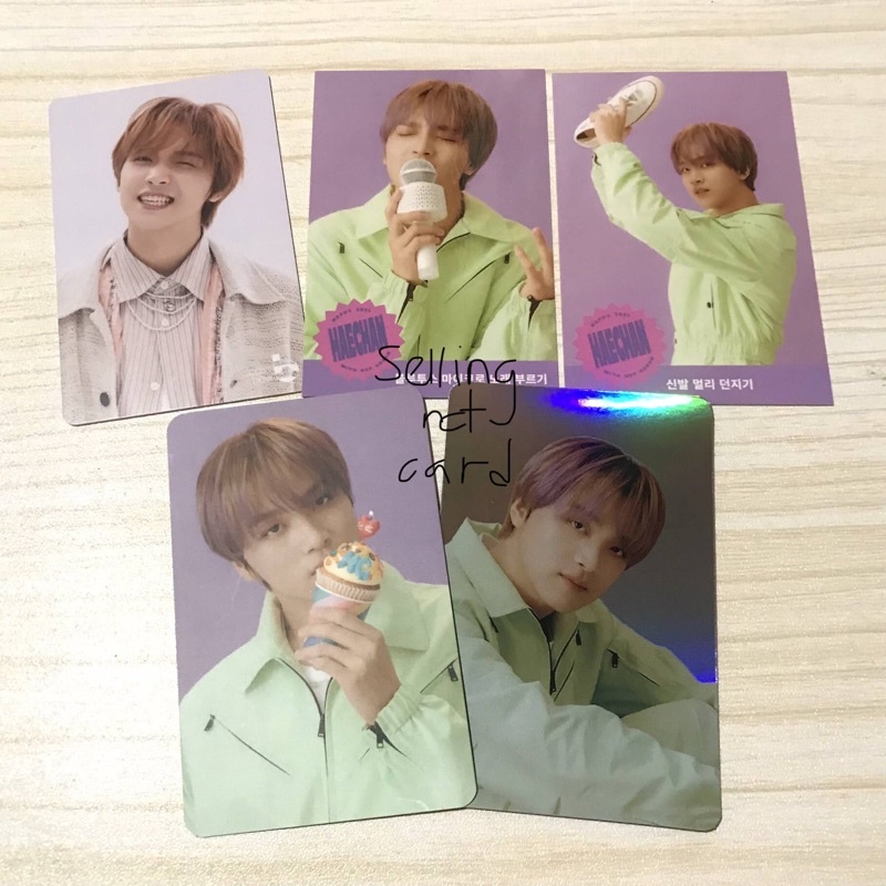 [TAKE ALL] Cashbee Haechan Resonance + PC Benefit SG21 Aladin Holo + Ktown + Game Card Season Greeting NCT Dream Photocard Official