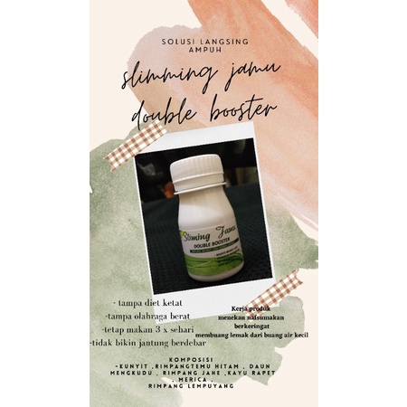 PELANGSING HERBAL STRONG SLIMING JAMU DOUBLE BOOSTER