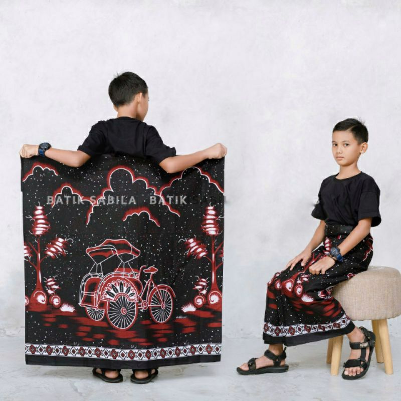 SARUNG ANAK MOTIF BECAK BISA BAYAR DITEMPAT