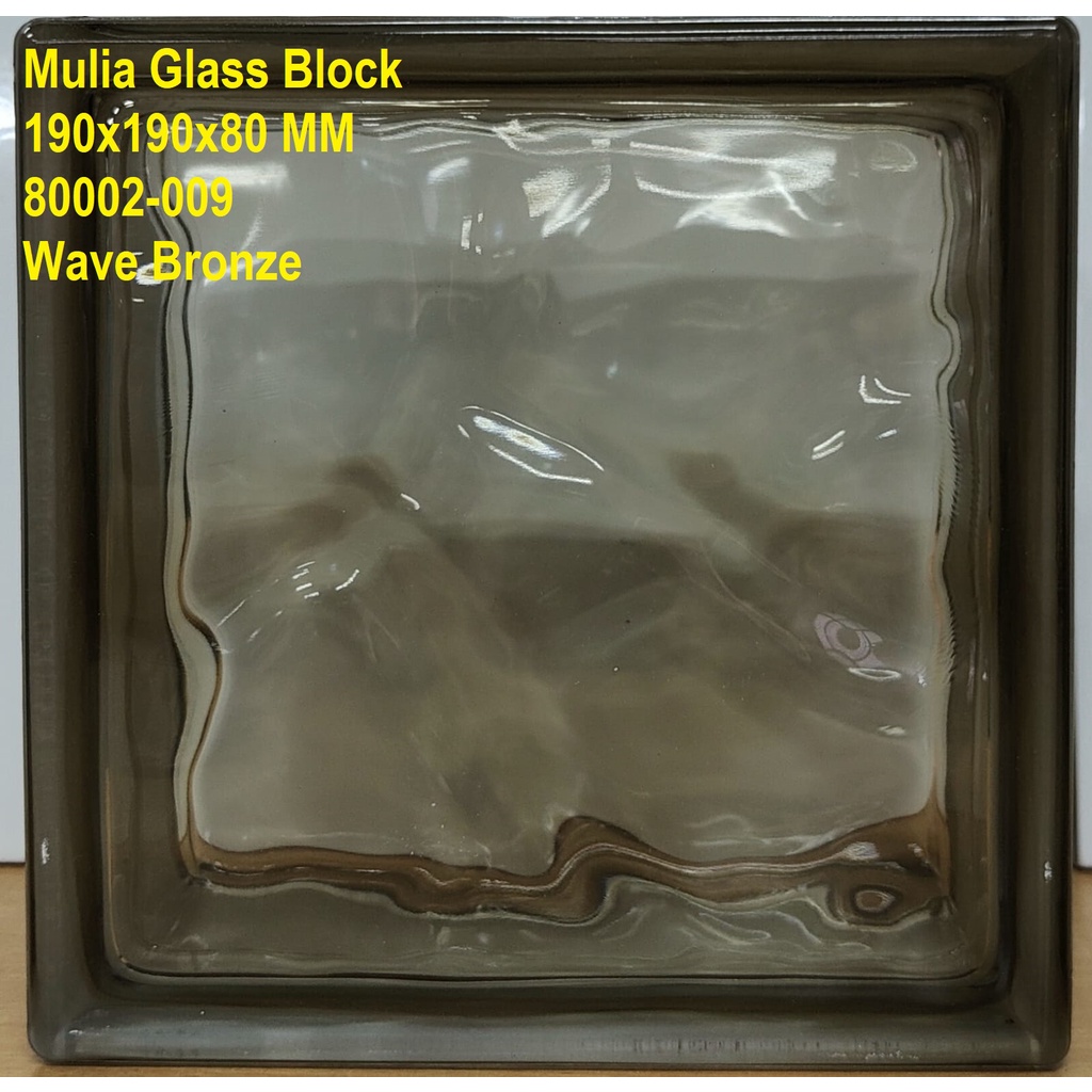 Jual Harga Per Dus Glass Block Mulia WAVE BRONZE (WARNA COKLAT ...