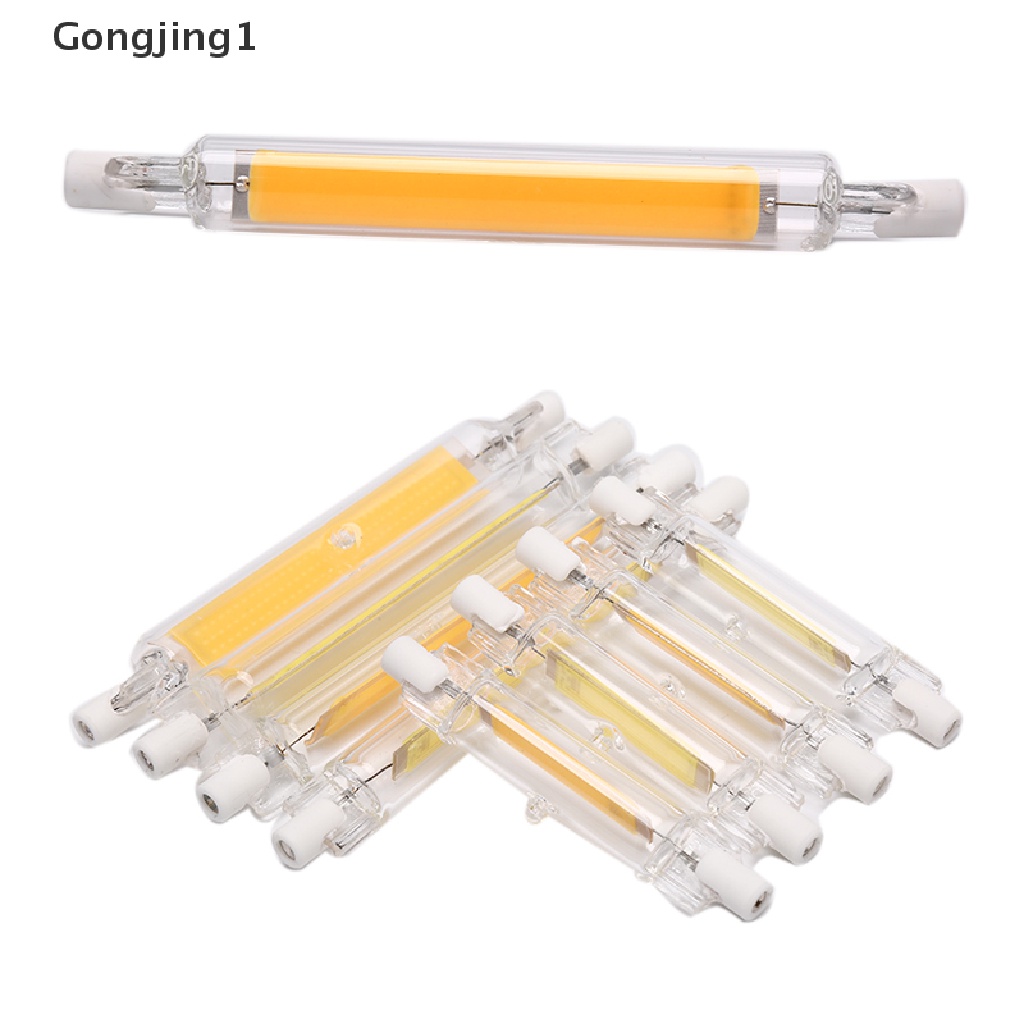 Gongjing1 1pc R7S Lampu Bohlam LED COB 78mm / 118mm Untuk Halogen