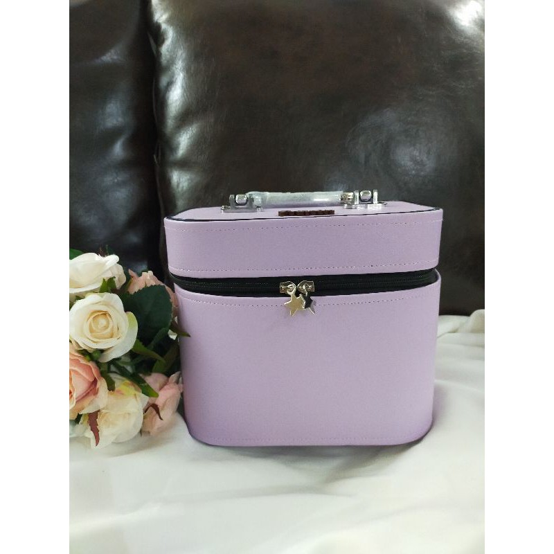 Pouch makeup basic Lilac/ tas kosmetik/ makeup box custom