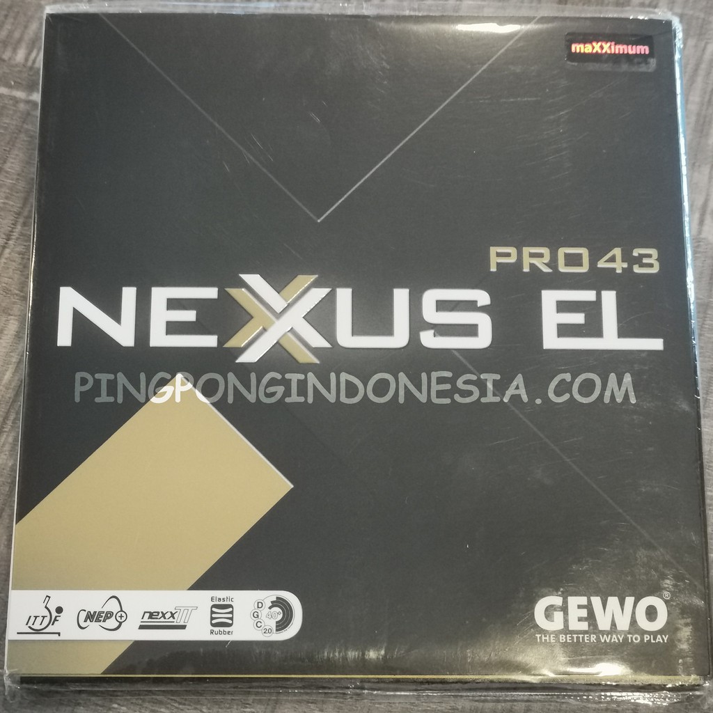 Gewo Nexxus EL Pro 43 - Karet Pingpong Tenis Meja Rubber Nexxus 43 Karet Tenismeja