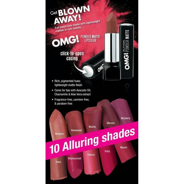 Silky girl OMG powder matte lipstik