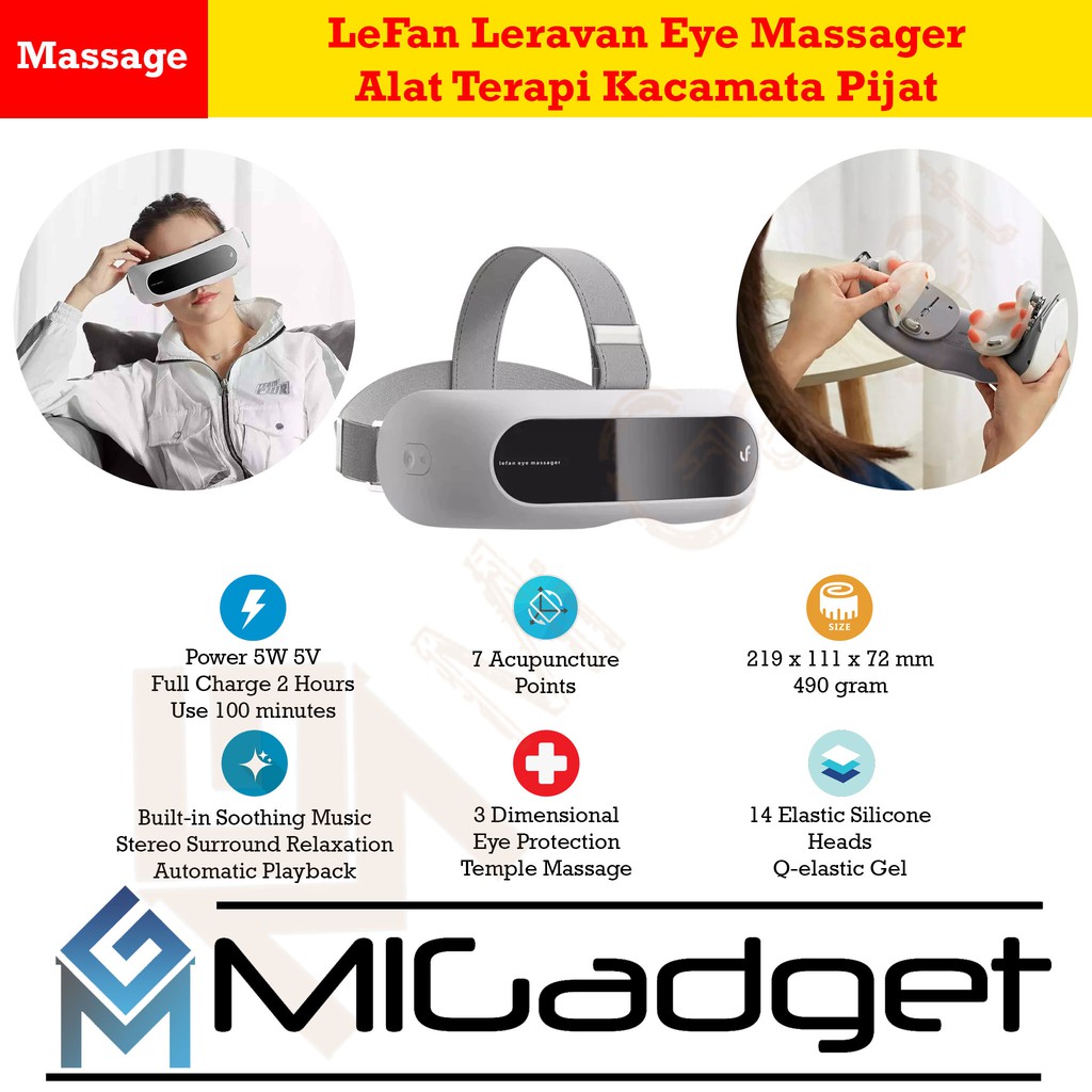 LeFan Leravan Eye Massager Alat Terapi Kacamata Pijat