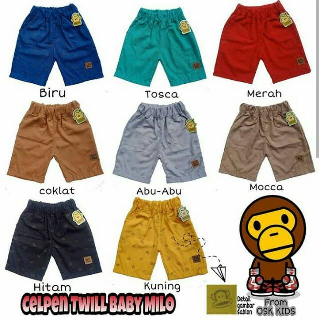 Celpen Twill Baby Milo || Lusinan