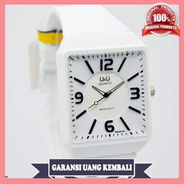 Jam Tangan Wanita Q&Q VR30J005Y Rubber New Berkualitas