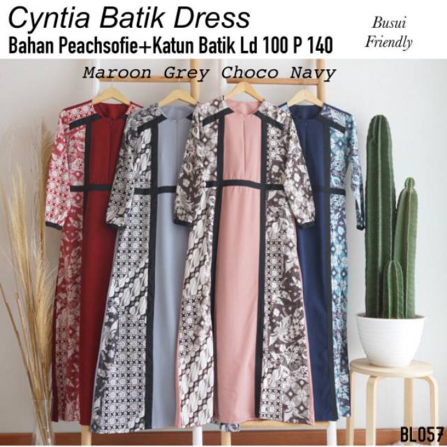 Batik gamis Cyntia batik dress