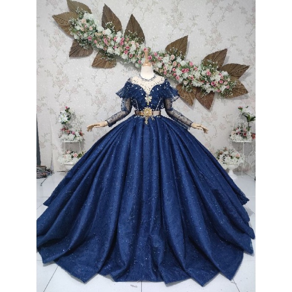 1❤️gaun pengantin (kriwil) Barbie LAPIS BUSA