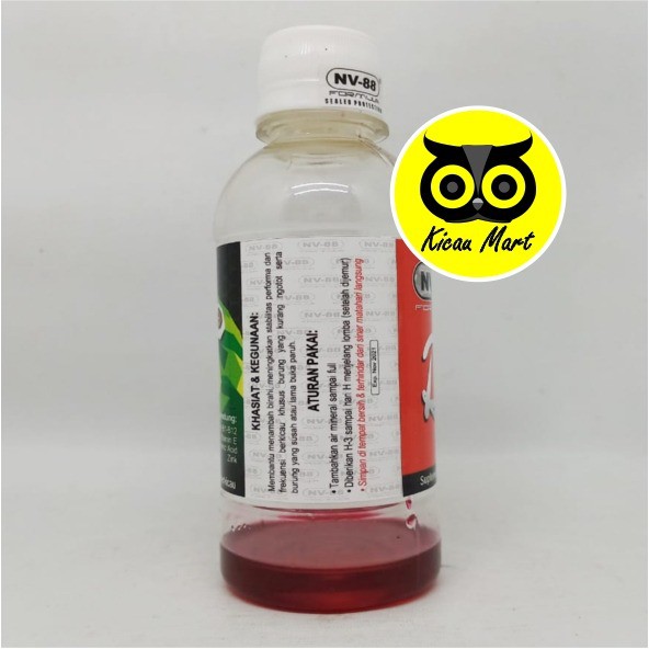 AIR MINUM MINUMAN BURUNG LOVEBIRD PLECI MURAI KACER REBORN WATER NV-88 VITAMIN OBAT MACET BUNYI VHMINV1