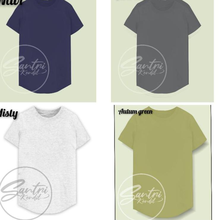 KAOS KURTA POLOS / KAOS POLOS LONGLINE KUALITAS PREMIUM / KAOS LONGLINE PRIA BISA CAPEL [KYM.25Au22х