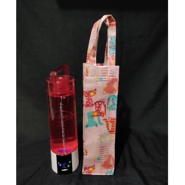 Tas Hydrogen Fontaine Tas Botol Tas Tumbler motif Pink Kitties Tas serbaguna