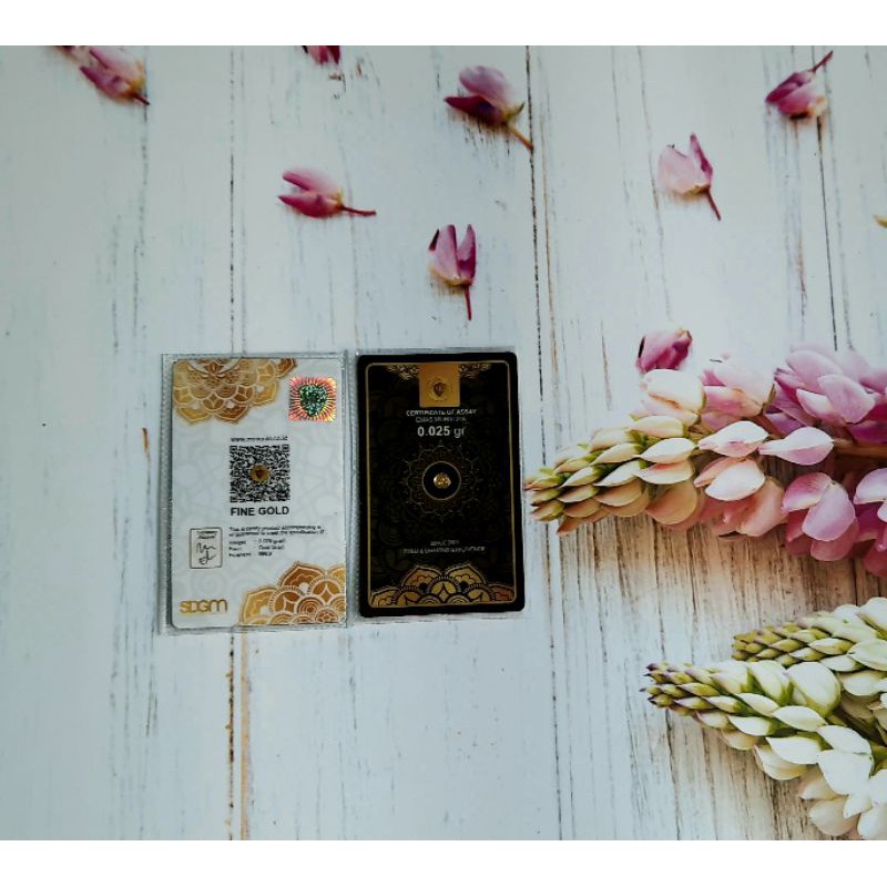 Minigold 0.025 gram Logam Mulia Koin Emas 24 Karat