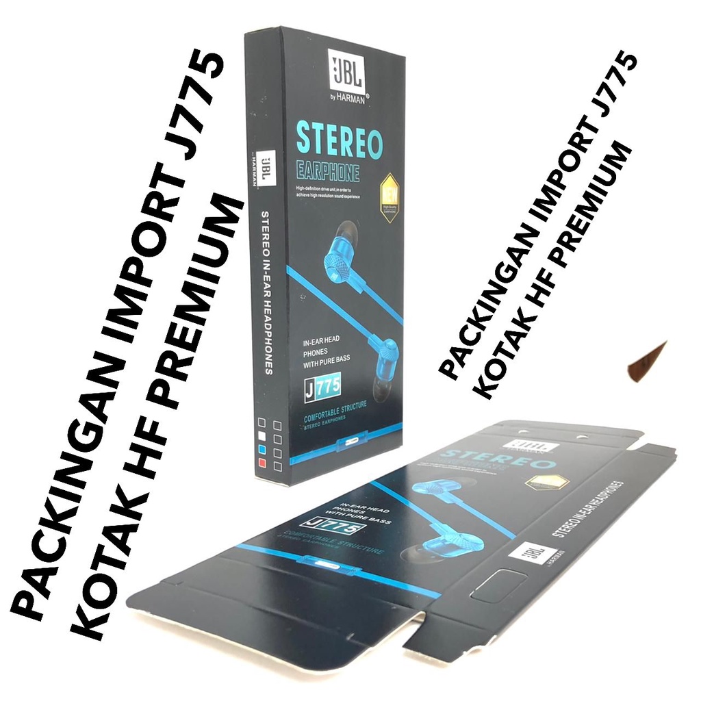 1PCS KOTAK PACKINGAN HANDSFREE DAN EARPHONE J775 UNIVERSAL FOR SAMSUNG OPPO VIVO REALME KOTAK AJA YG DIJUAL BUKAN EARPHONE