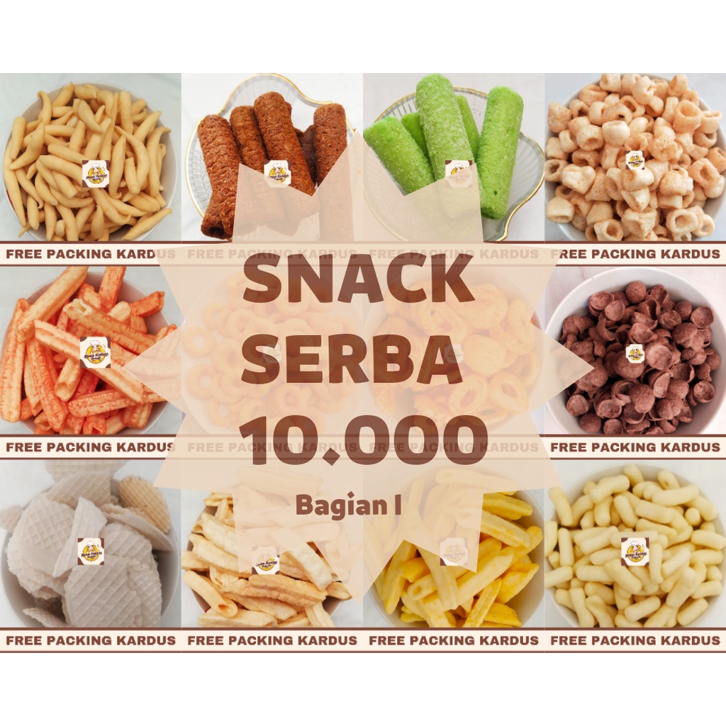 SNACK KILOAN TERMURAH JAJANAN MAKANAN RINGAN / CEMILAN CAMILAN SERBA 10 RIBU