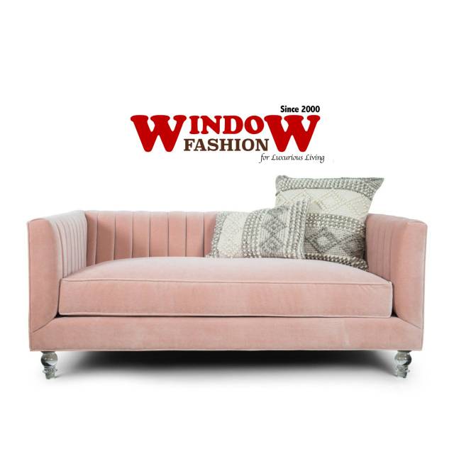 Custom Sofa Bludru / Sofa Pink / Sofa Minimalis / Sofa Klasik