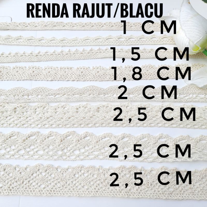 Renda rajut/Renda kait/Renda Blacu