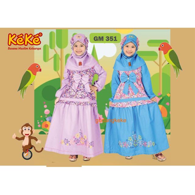 KEKE GM 351 GAMIS ANAK PEREMPUAN KEKE BUSANA MUSLIM