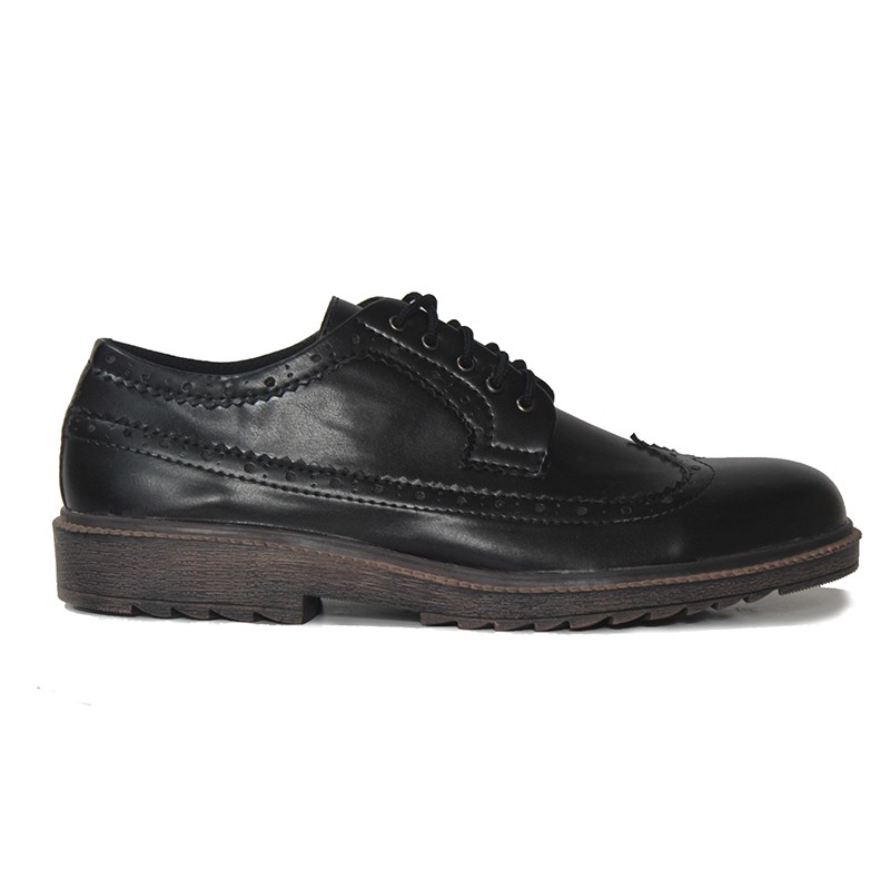 sepatu pormal brogue longwing black/volkerfootwear