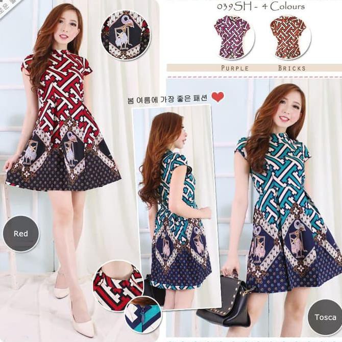 Sale Baju Dress Wanita / Dress Pendek / Mini Dress - Merah Terbaru