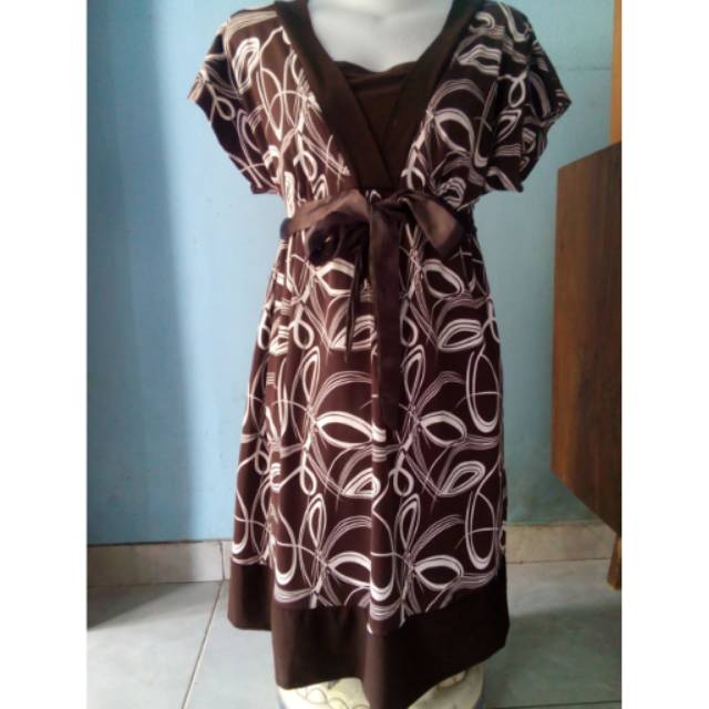 dress coklat baby doll