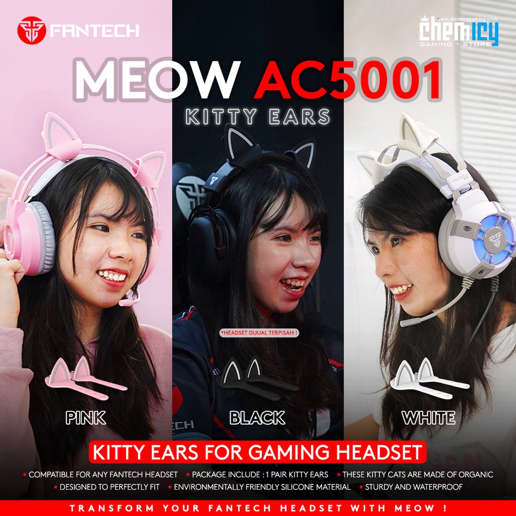 Fantech AC5001 Kitty Ears for Gaming Headset