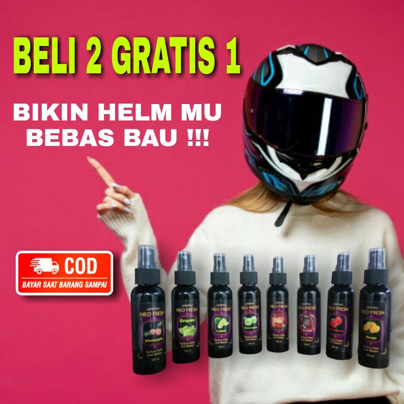 PARFUM HELM 100ml/PENGHILANG BAU HELM/PEWANGI HELM/ANTI HELM BAU