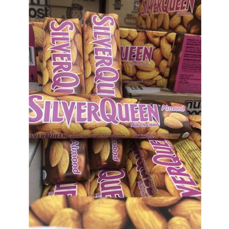 

SILVERQUEEN Almond dan Cashews 62gr MURAH!!