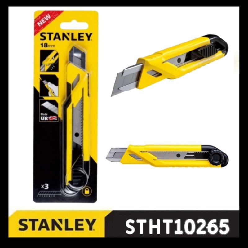 

Pisau cutter 18 mm ABS Auto Lock Snap Off Knife STHT10265-8 stanley