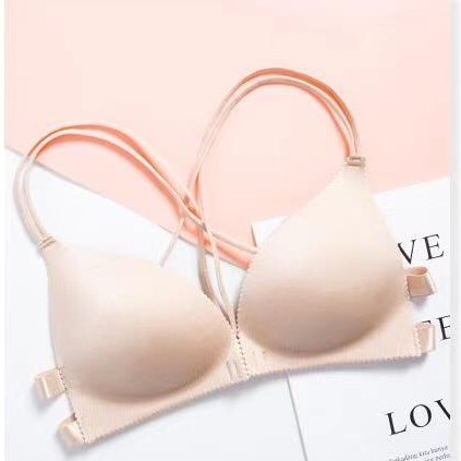 Bra Wanita Model One-Piece dengan Bahan Tipis dan Bergaya Sexy Korea