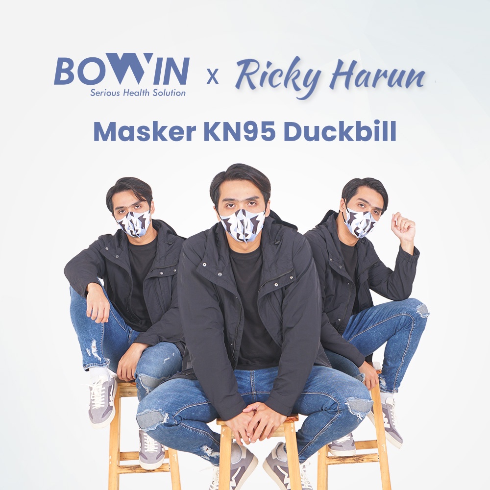 Bowin Masker KN95 - Duckbill 3D (Filter ≥95% BFE PFE) Masker Medis / Masker Kesehatan