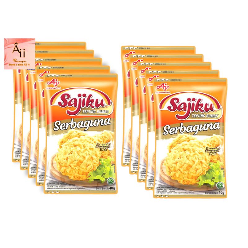 

1renteng tepung bumbu sajiku 40gr tepung bumbu serbaguna merk sajiku