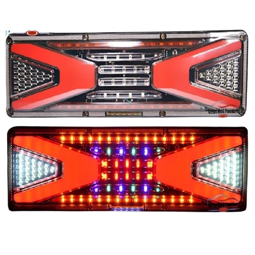 STOPLAMP LED TRUK TRAILER 24V LAMPU BELAKANG REM MOBIL CANTER TRUCK