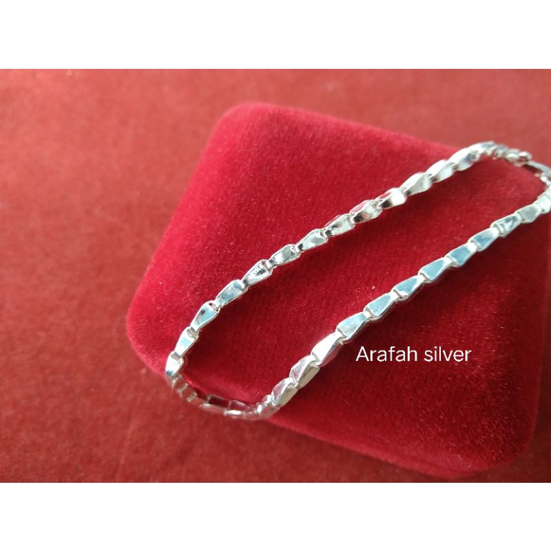 gelang tangan perak model padi murah(baca keterangan sampai selesai)