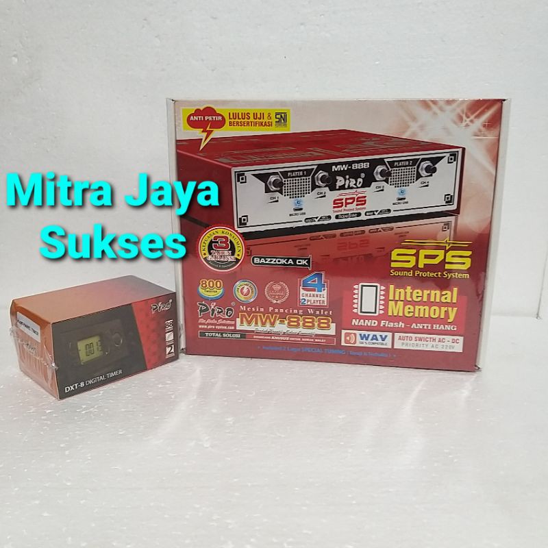 Paket Ampli Walet Piro MW 888 + Timer Piro On Off Player Suara Panggil