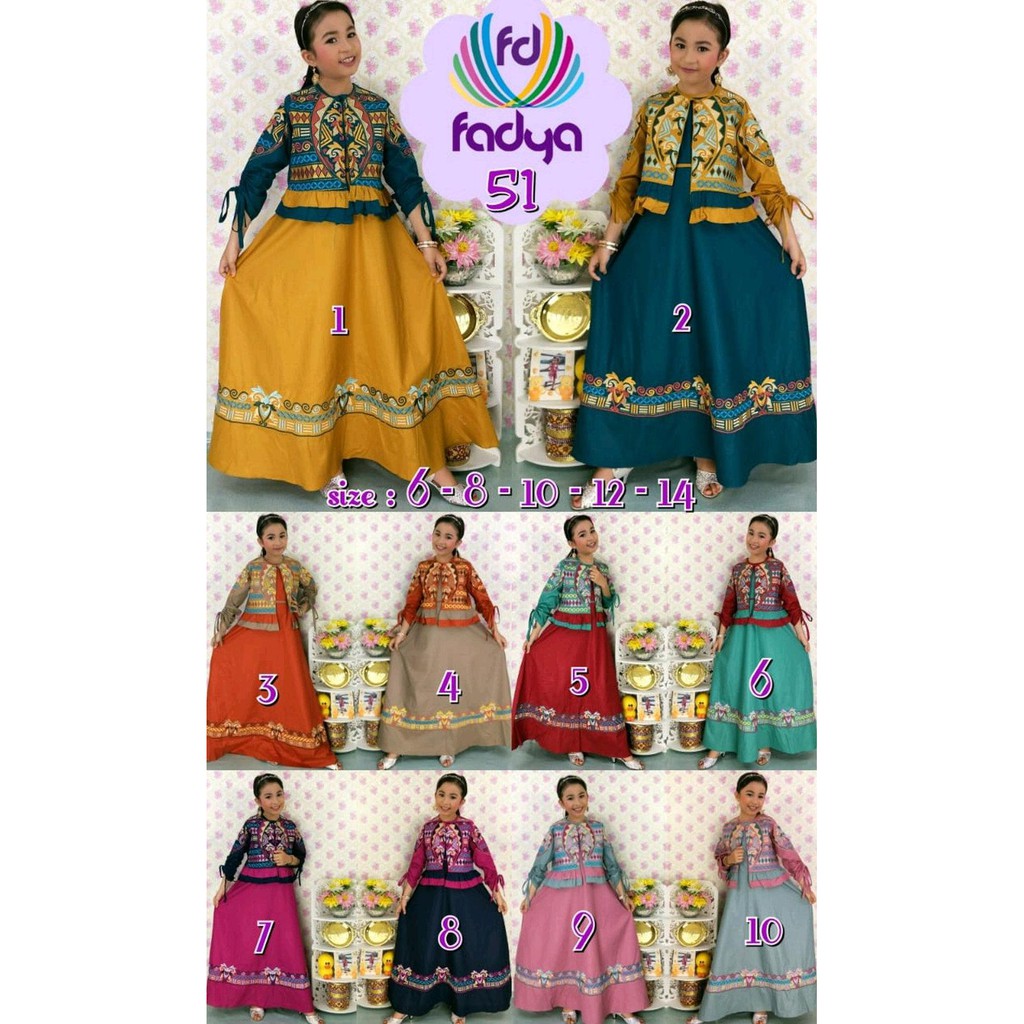 Promo fadya gamis anak