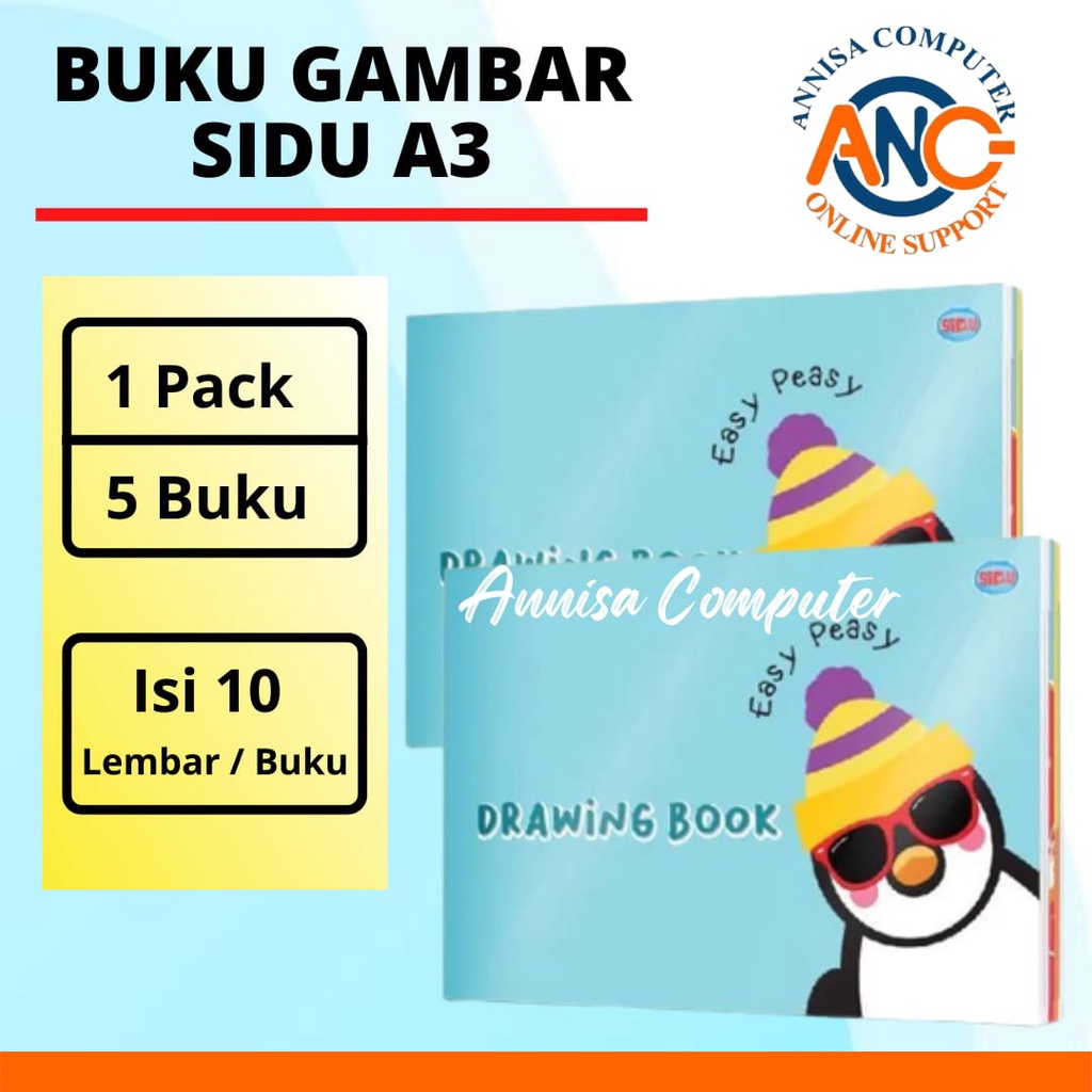 

BUKU GAMBAR A3 SIDU / DODO / Buku Mewarnai / 8 - 10 Lembar / Murah